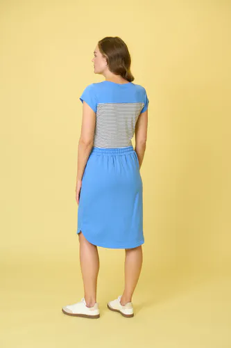 Model wearing Bluebelle Sumner Tee By Charlie Jane Available at Beetees Nelson